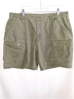 Savane Olive Green Cargo Shorts 100% cotton outdoor sports hiking swimming